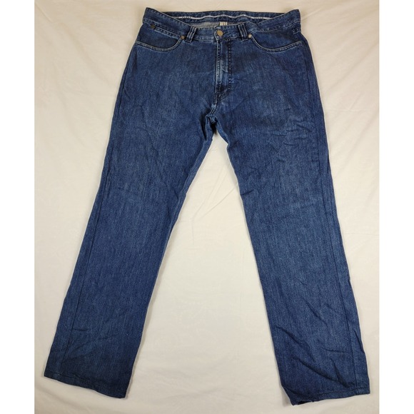 Ermenegildo Zegna Other - Ermenegildo Zegna Mens Straight Leg Jeans Blue Denim Made in Italy Size 35x29